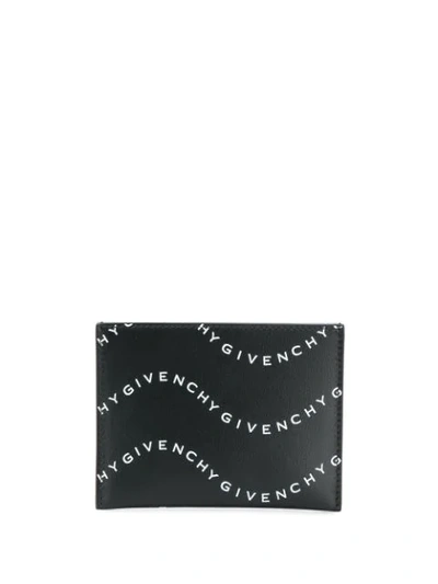 Givenchy Logo Printed Cardholder In Black