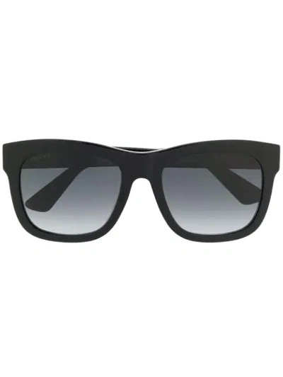 Gucci Oversized Sunglasses In Schwarz