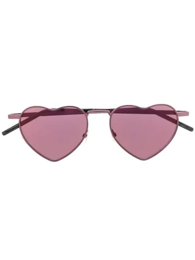 Saint Laurent New Wave Sl 301 Loulou Heart In Rosa