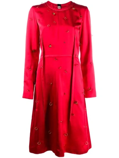 Marni Piercing Detail Knee-length Dress In 00r66 Red