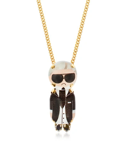 Bijoux De Famille Necklaces Karl Chain Pendant Necklace In Blanc