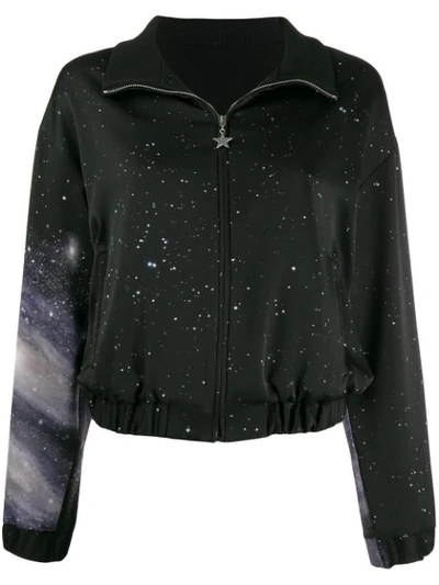 Pinko Galaxy Print Track Jacket In Black