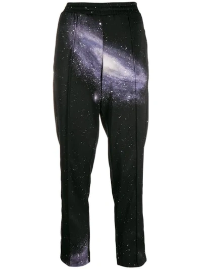 Pinko Space Print Track Trousers In Black