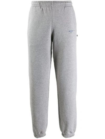 Off-white Arrows Printed Track Pants In Grey