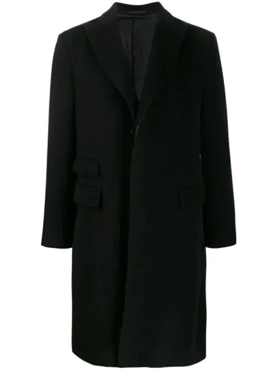 Z Zegna Single-breasted Coat In Black