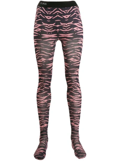 Laneus Tiger-print Leggings In Pink