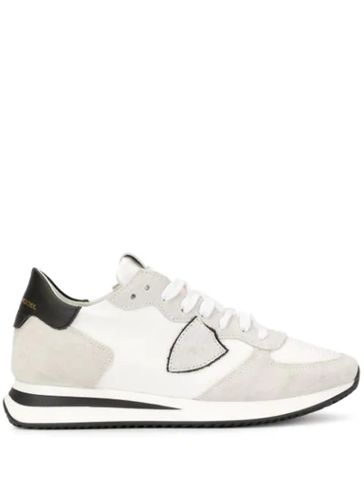 Philippe Model Side Logo Trainers In White