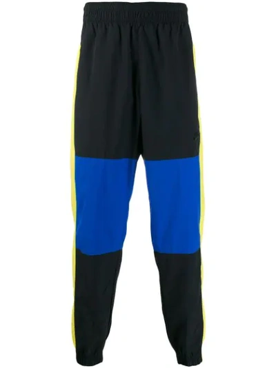 Nike Colour Block Track Pants In Black