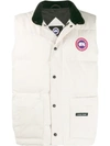 Canada Goose Padded Shell Gilet In White