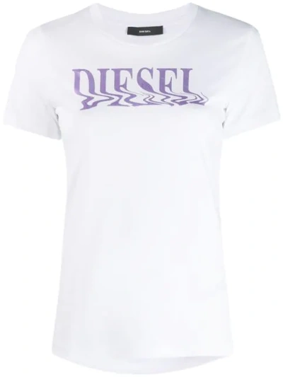 Diesel T-sily-wn T-shirt In White
