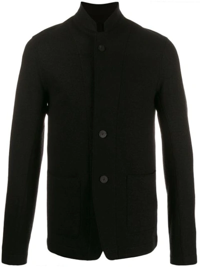 Transit Button-up Cardigan Jacket In U10 Black