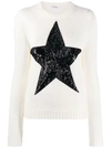 P.a.r.o.s.h Embellished Star Jumper In White