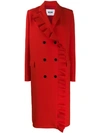 Msgm Ruffle Trim Mid In Red