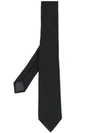 Lanvin Woven Textured Tie In Black