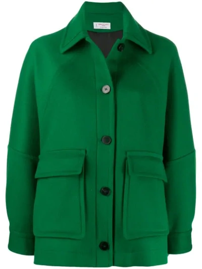 Alberto Biani Oversized Button-up Jacket In Green