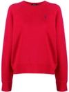 Polo Ralph Lauren Jersey Sweater In Red