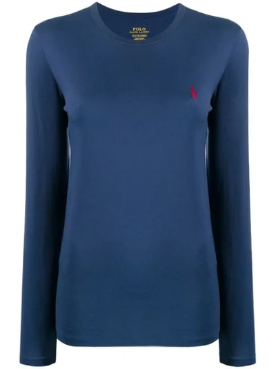 Polo Ralph Lauren Logo Sweatshirt In Blue