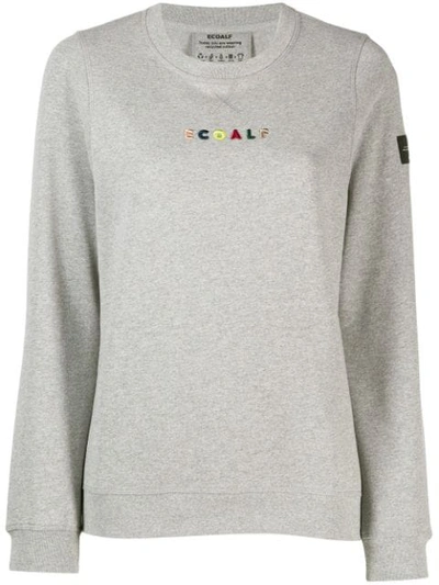 Ecoalf Embroidered Logo Sweatshirt In Grey