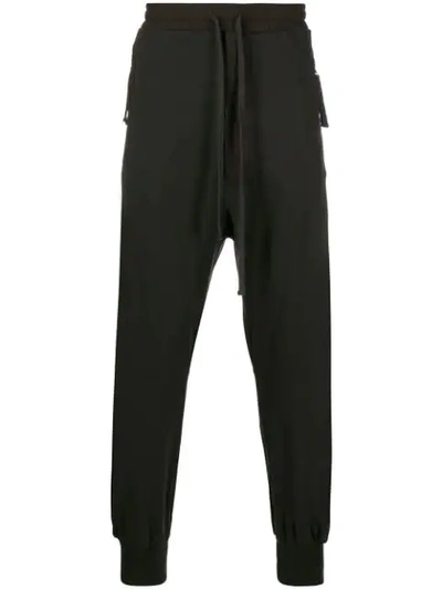 Thom Krom High Waisted Track Pants In Brown