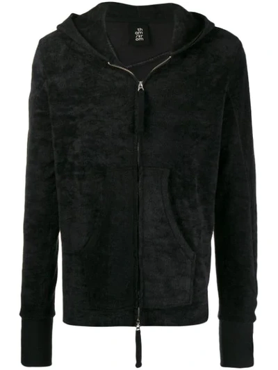 Thom Krom Textured Hooded Jacket In Black