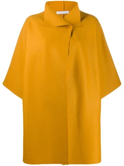 Harris Wharf London Shortsleeved Coat In Yellow