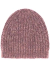 Isabel Marant Drewitt Ribbed Beanie In Pink