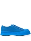 Marni Canvas Sneakers In Blue