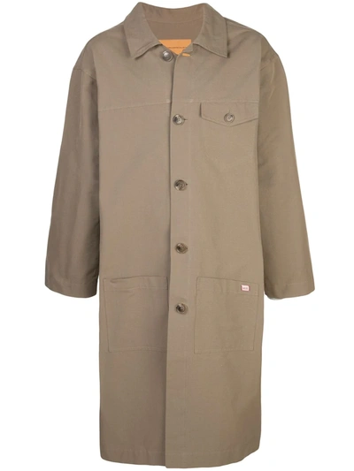 Martine Rose Mid-length Raincoat In Brown