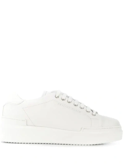 Philipp Plein Lace-up Trainers In White