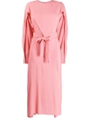 Stella Mccartney Layered Midi Dress In Pink