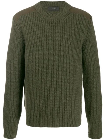 Alanui Crew-neck Cashmere Sweater In Green