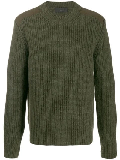 Alanui Crew-neck Cashmere Jumper In Green