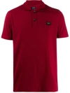 Paul & Shark Logo Patch Polo Shirt In Red