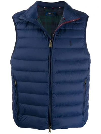 Polo Ralph Lauren Padded Gilet In Blue