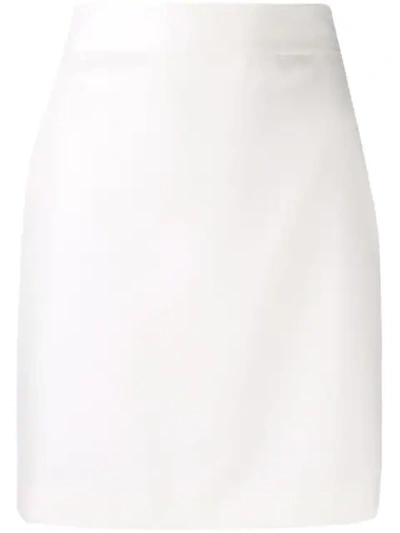 House Of Holland Straight Short Skirt In White