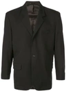 Second / Layer Boxy Suit Jacket In Black