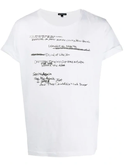 Ann Demeulemeester Printed T-shirt In White