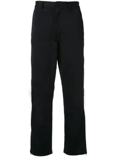 Pre-owned Yohji Yamamoto Straight Leg Trousers In Black