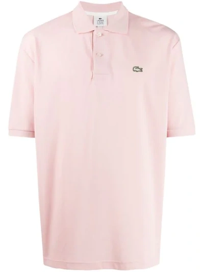 Lacoste Live Embroidered Logo Polo Shirt In Pink