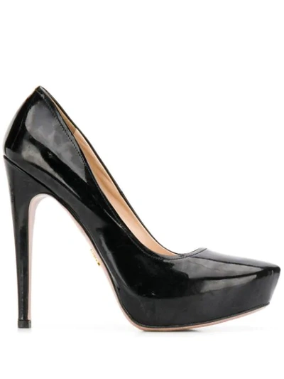 Pre-owned Prada 2000's Platform Pumps In Black