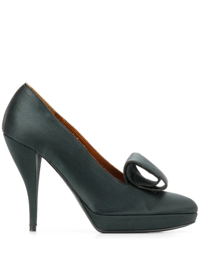 Pre-owned Lanvin 2009's Roll Detail Pumps In Grey