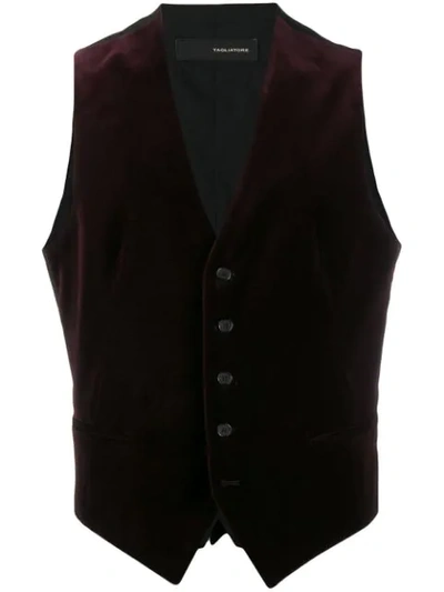 Tagliatore Single-breasted Waistcoat In Purple