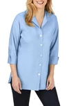 Foxcroft Pandora Non-iron Cotton Shirt In French Blue