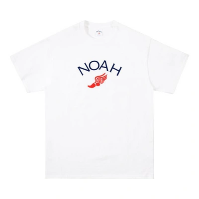 Pre-owned Noah Winged Foot Logo Tee (ss19) White