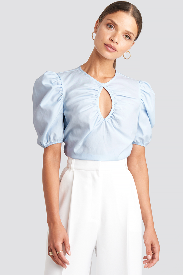 short puff blouse designs