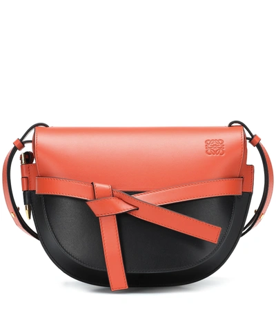 Loewe Gate Colour Block Cross Body Bag In Red