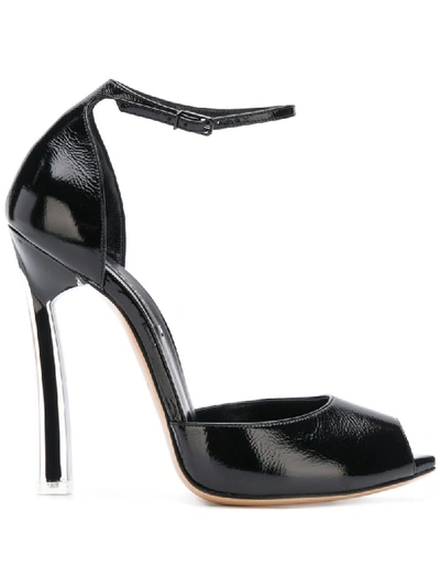 Casadei Leather Sandals In Black