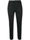 Vince Classic Twill Crop Chino Pants In Black