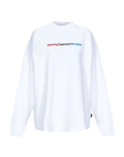 Opening Ceremony Sweatshirts In White