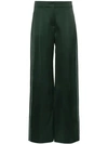 Peter Pilotto Side-stripe Satin Trousers In Green